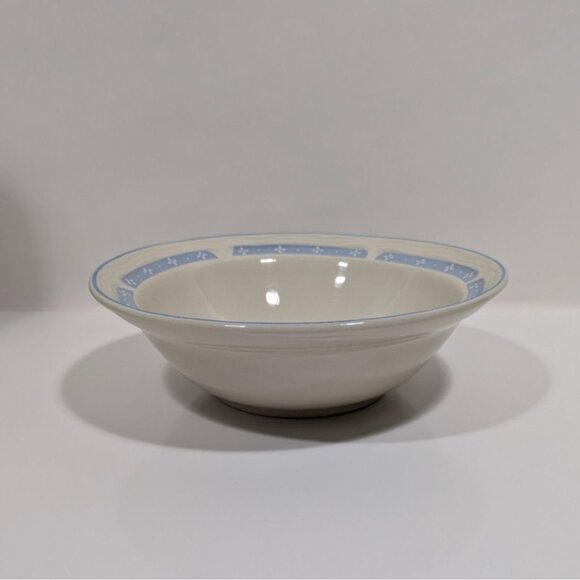 Tienshan Stoneware Teddy Bear Blue Floral Rim Childs Bowl - Picture 6 of 11